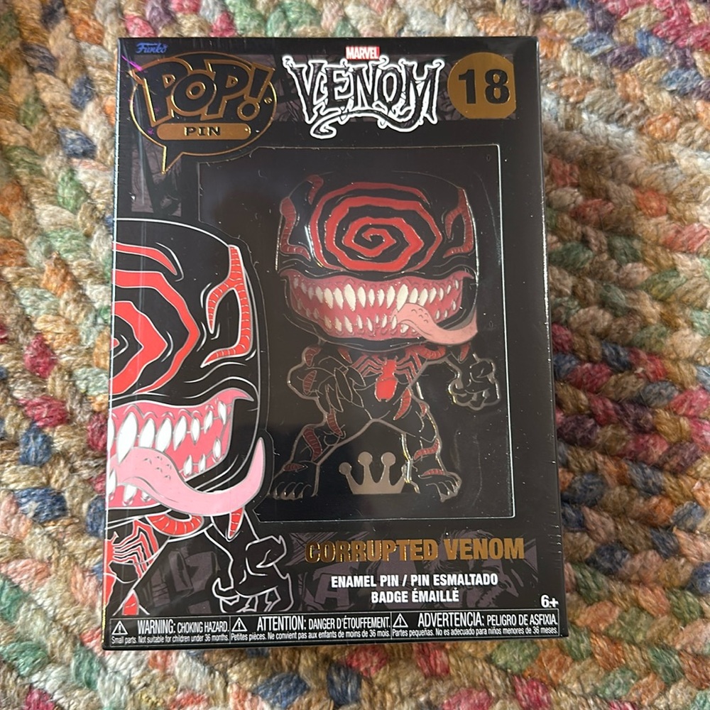 Funko POP PINS LPP Marvel Venom Corrupted Chase Group large enamel pin